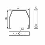 Kanlux 33199 Аксесоари за осветително тяло тип high bay ( камбана ) HB PRO AIO akcesoria HBPA BRACKET
