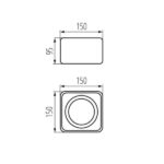 Kanlux 33270 Точково таванно осветително тяло TUBEO ES GU10 220V IP20