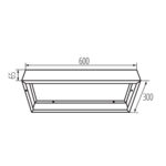 Kanlux 33393 Рамка за открит монтаж BL ADTR-H 3060 W