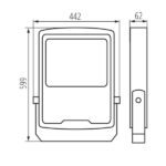 Kanlux 33478 ЛЕД Прожектор FL AGOR HI 220V 300W 4000K IP65