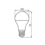 Kanlux 33514 ЛЕД Лампа XLED A60 MIRROR E27 220V 2700K