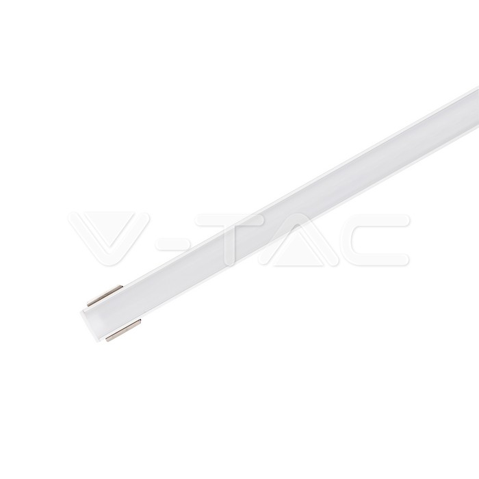 3355.jpg V-TAC VT-3355 Монтажен Kит С Дифузер За LED Лента Алуминиев Мат 2000 x 17.4 x 7mm