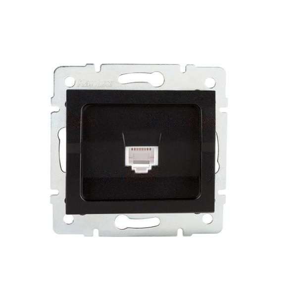 33585.jpg Kanlux 33585 Единично компютърно гнездо (RJ45Cat 5e Jack) LOGI