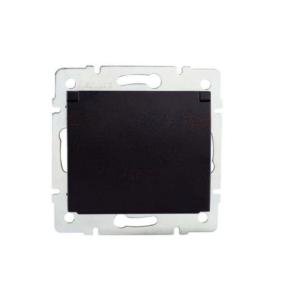 33607.jpg Kanlux 33607 Захранващ контакт IP-44 френски стандарт LOGI