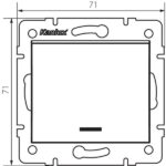 Kanlux 33625 Стълбищен ключ за LED LOGI