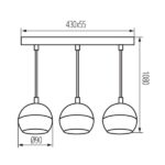 Kanlux 33685 Висяща лампа GALOBA C GU10 220V IP20