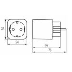 Kanlux 33704 Socket adaptor KANLUX SMART S AD GN SCH 16A PM