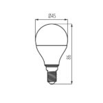 Kanlux 33742 ЛЕД Лампа IQ-LED G45 E14 220V 7.2W 6500K