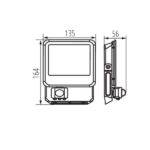 Kanlux 33886 ЛЕД Прожектор със сензор IQ-LED FL 220V 20W 4000K IP44