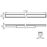 Kanlux 34064 линейно LED осветително тяло ALIN LED PT AL-MM-NW-MPR-W-PT