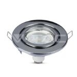 V-TAC VT-3471 GU10 Корпус Луна Кръг Оринтируема Хром