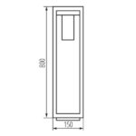 Kanlux 34989 Градинско осветително тяло със сменяем източник на светлина VIMO E27 220V IP44