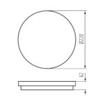 Kanlux 35004 LED плафониера STIVI LED 10W-NW-O
