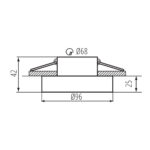 Kanlux 35288 Пръстен на точково осветително тяло ELICEO DSO W