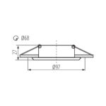 Kanlux 35776 Пръстен на точково осветително тяло LIGLO DSO W