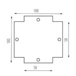 Kanlux 35799 Аксесоари за релсови системи TEAR N RC-CON-X B