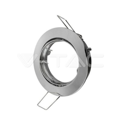 V-TAC VT-3589 GU10 Корпус Луна Кръг Оринтируема Хром