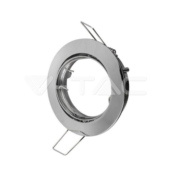 V-TAC VT-3589 GU10 Корпус Луна Кръг Оринтируема Хром