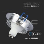 V-TAC VT-3600 1*GU10 Корпус Луна Кръг Алуминий