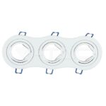 V-TAC VT-3603 3*GU10 Корпус Луна Кръг Бяла