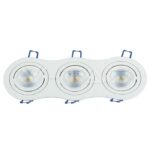 V-TAC VT-3603 3*GU10 Корпус Луна Кръг Бяла