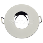 V-TAC VT-3612 GU10 Корпус Луна Кръг Мат Бяла