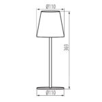 Kanlux 36325 Настолна лампа LED INITA LED IP54 BR