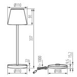 Kanlux 36327 Настолна лампа LED INITA LED IP54 INITA LED CB B