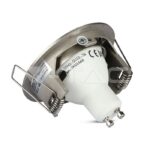V-TAC VT-3643 GU10 Корпус Луна Кръг Сатен Никел