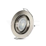 V-TAC VT-3646 GU10 Корпус Луна Кръг Сатен Никел