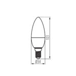 Kanlux 36682 LED източник на светлина IQ-LED C35E14 3.4W-WW
