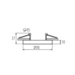 Kanlux 37168 Пръстен на точково осветително тяло TINY BORD DTO-W/G