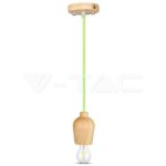 V-TAC VT-3725 Висящ Пендел Зелен Кабел