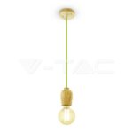 V-TAC VT-3725 Висящ Пендел Зелен Кабел