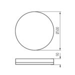 Kanlux 37329 LED плафониера ARVOS N LED 37W CCT B