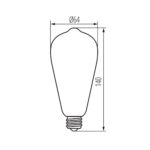 Kanlux 37381 LED източник на светлина XLED W ST64 7W-WW