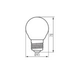 Kanlux 37385 LED източник на светлина XLED G45 E27 4.5W-NW