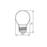 Kanlux 37389 LED източник на светлина XLED G45 E27 7W-NW