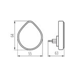 Kanlux 37396 Щепселна лампа LED ULOV LED DIM WW W