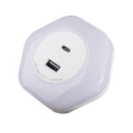 Kanlux 37397 Щепселна лампа LED BOLA LED 2xUSB WW W