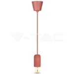 V-TAC VT-3743 Бетонен Пендел Светло Червен