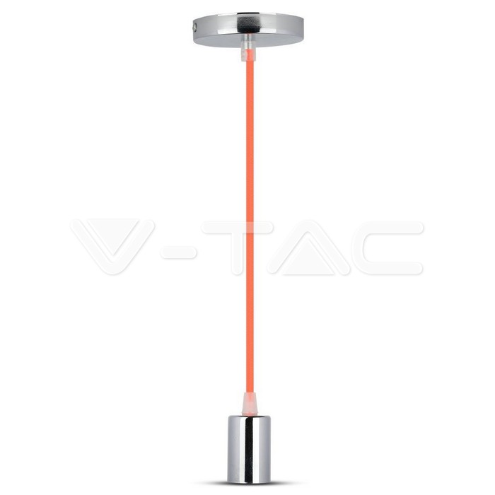 3788.jpg V-TAC VT-3788 Пендел Хромиран Купол Светло Оранжев Кабел