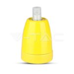 V-TAC VT-3801 Фасунга Порцелан E27 Жълт
