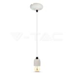 V-TAC VT-3803 Пендел Порцеланова Фасунга E27 Бял