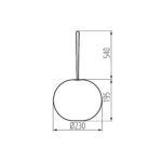 Kanlux 38032 Градинско LED осветително тяло със захранващ контакт STONO MILK USB 23 LED
