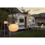 Kanlux 38032 Градинско LED осветително тяло със захранващ контакт STONO MILK USB 23 LED