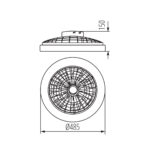 Kanlux 38033 Oprawa oświetleniowa LED z wentylatorem PLAVE LED CCT