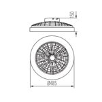 Kanlux 38034 Oprawa oświetleniowa LED z wentylatorem PLAVE LED CCT+RGB