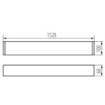 Kanlux 38035 Линейно осветително тяло за тръба LED T8 AMPLINE 4LED NT AMPLINE 4LED 1-150-W