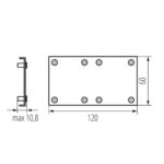 Kanlux 38038 Аксесоари за линейно осветително тяло за LED тръба AMPLINE 4LED NT AMPLINE 4LED FIX-W